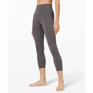 Lululemon 'Align' Grey High-Rise Crop Legging Size 8